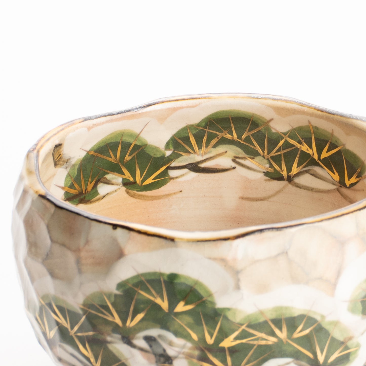 抹茶碗　雪松之図　俊山窯 KOTOPOTTER