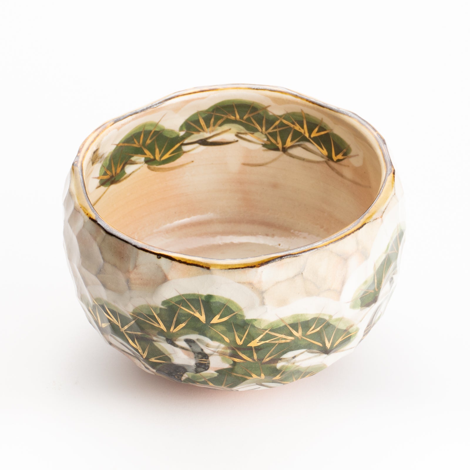 抹茶碗　雪松之図　俊山窯 KOTOPOTTER