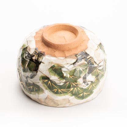 抹茶碗　雪松之図　俊山窯 KOTOPOTTER