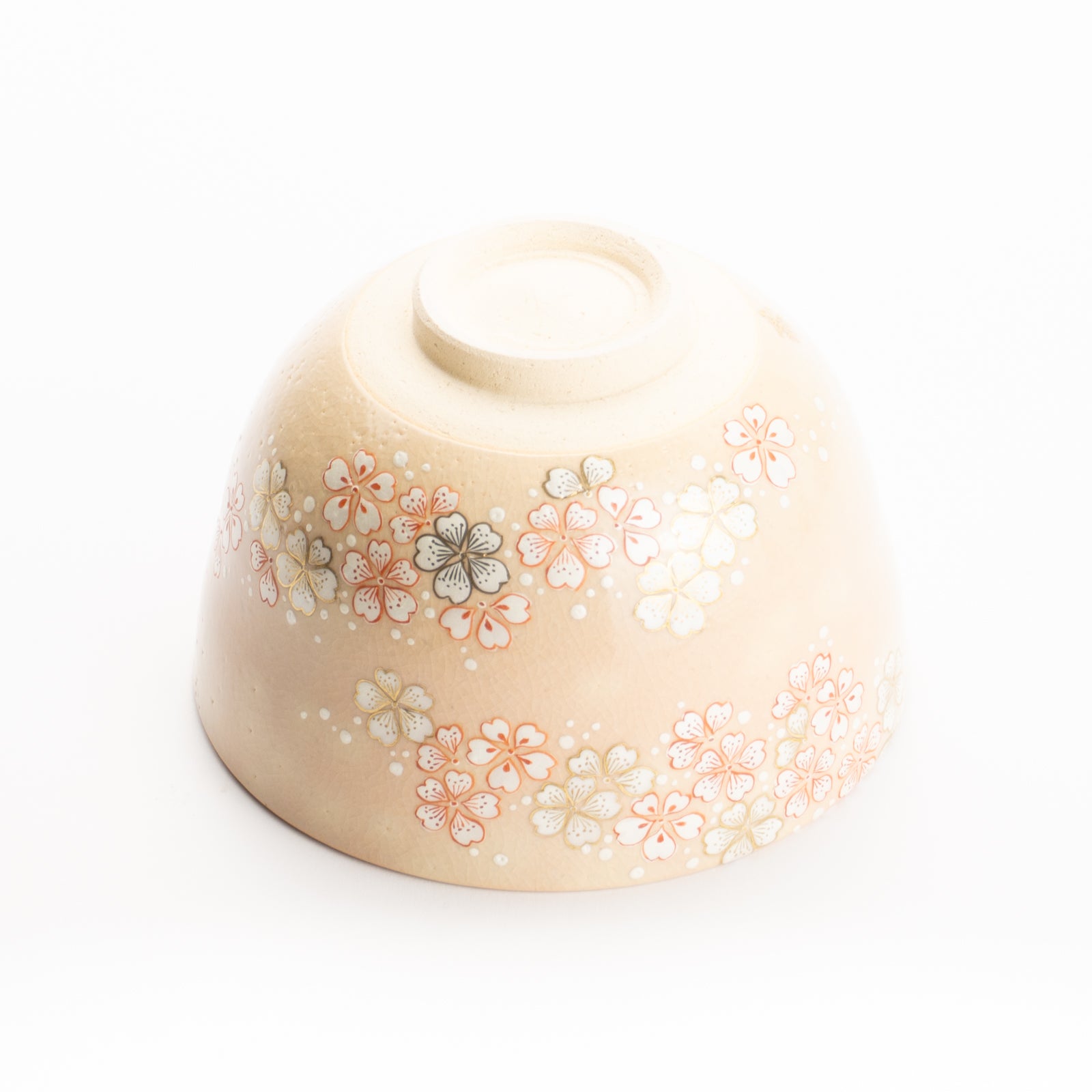 京都 清水焼】抹茶碗 桜 