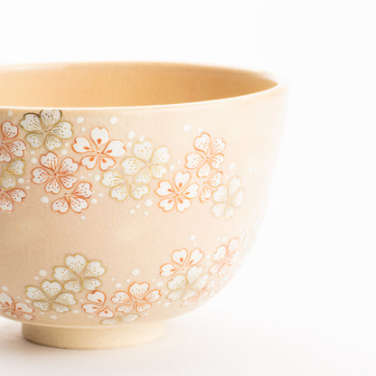 抹茶碗　桜 "金銀霞"　清水幹子 KOTOPOTTER