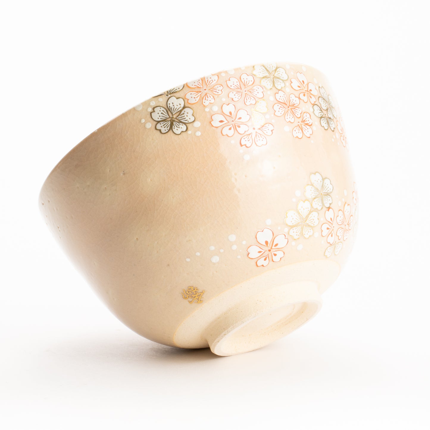 抹茶碗　桜 "金銀霞"　清水幹子 KOTOPOTTER