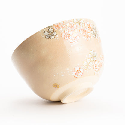 抹茶碗　桜 "金銀霞"　清水幹子 KOTOPOTTER