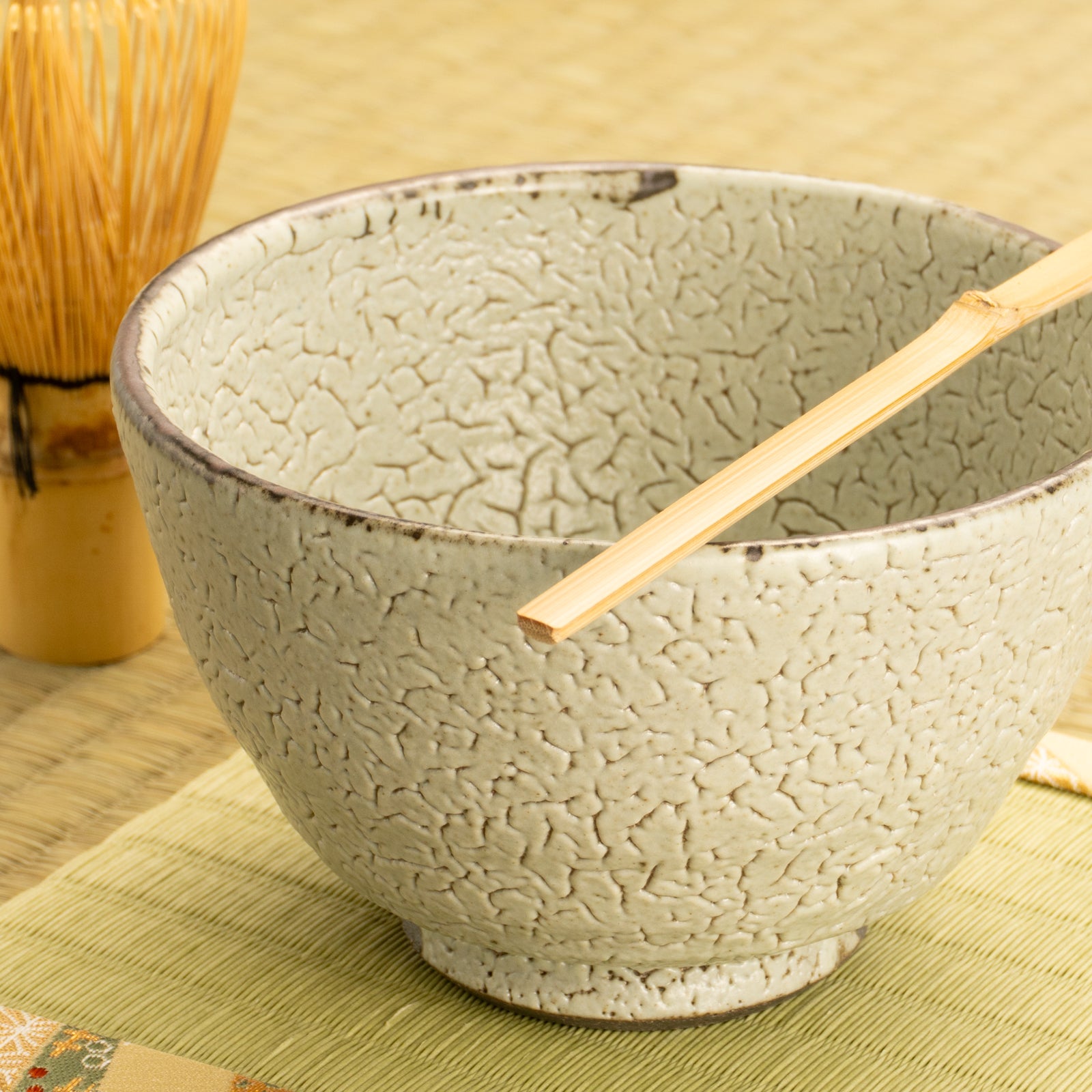 京都清水烧抹茶碗梅花皮｜多屋嘉郎｜KOTOPOTTER