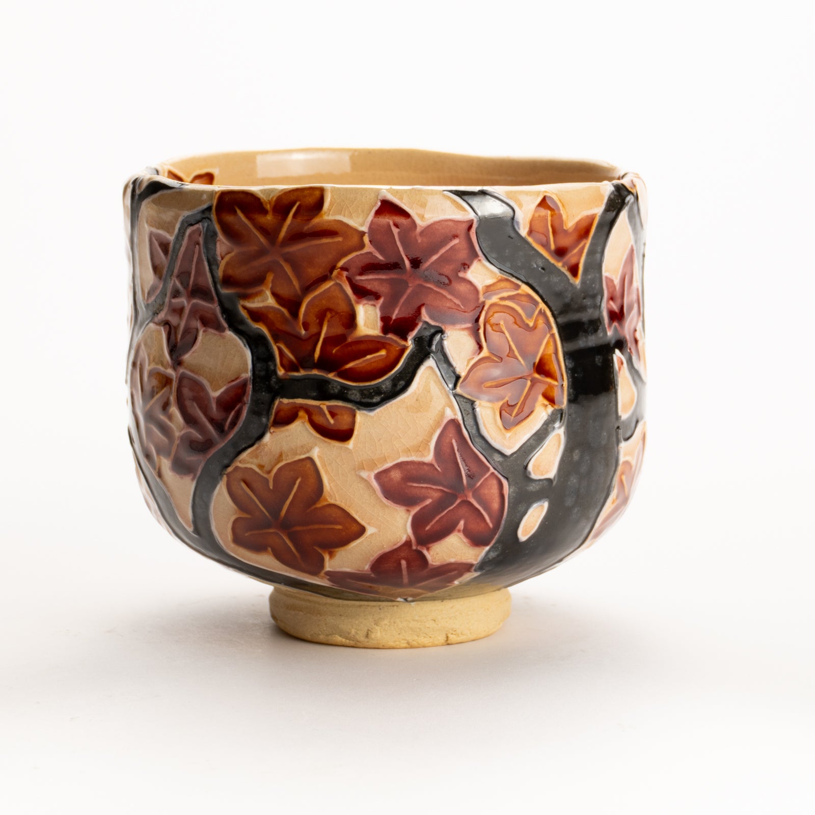 Matcha bowl -Autumn leaves by Ichinyo KOTOPOTTER