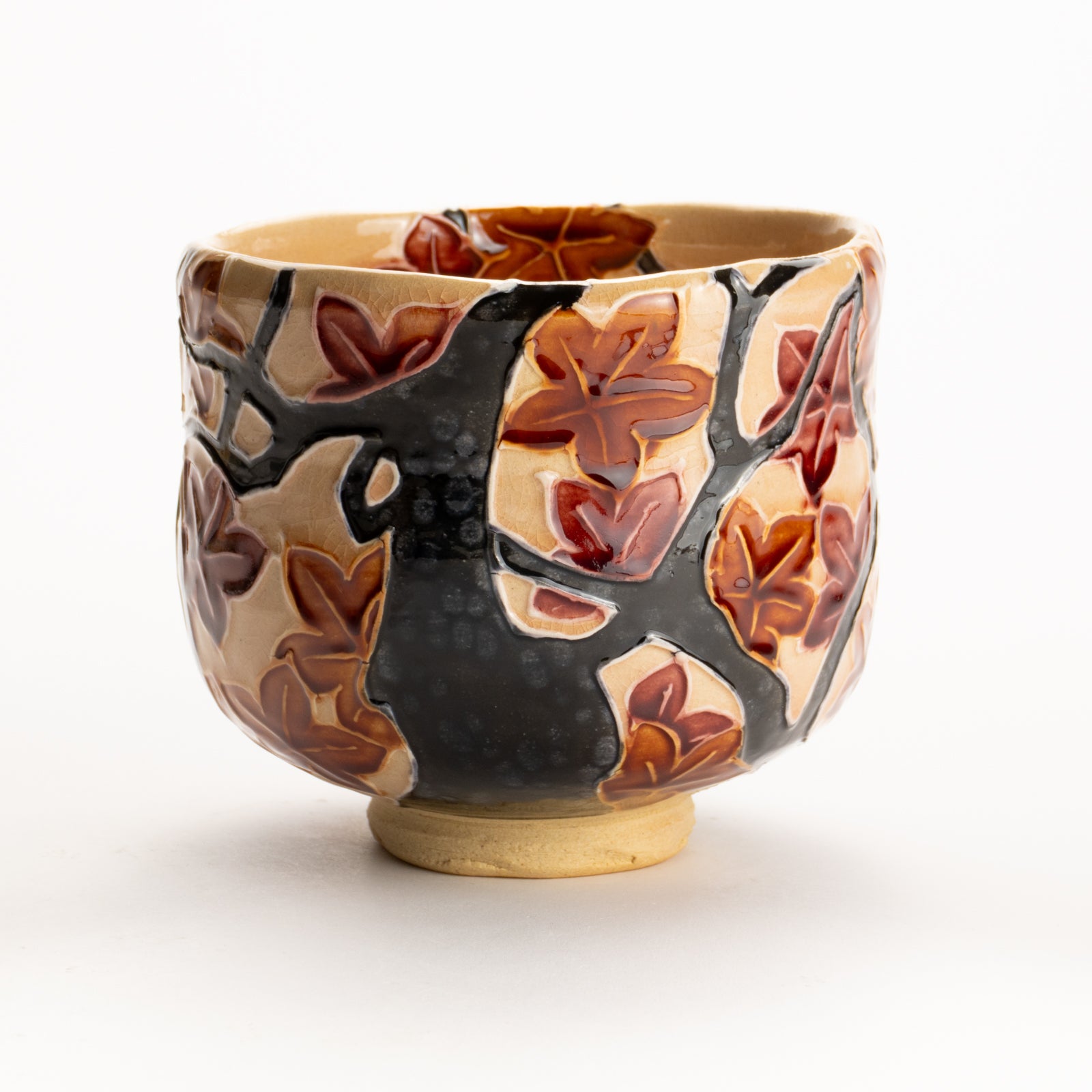 Matcha bowl -Autumn leaves by Ichinyo KOTOPOTTER