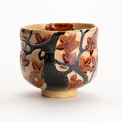 Matcha bowl -Autumn leaves by Ichinyo KOTOPOTTER