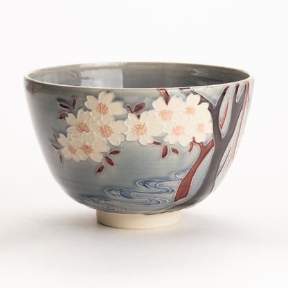 Matcha bowl -Sakura tree Ichinyo KOTOPOTTER