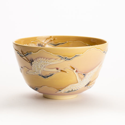 Matcha bowl -Sunrise,Crane by Ichinyo KOTOPOTTER