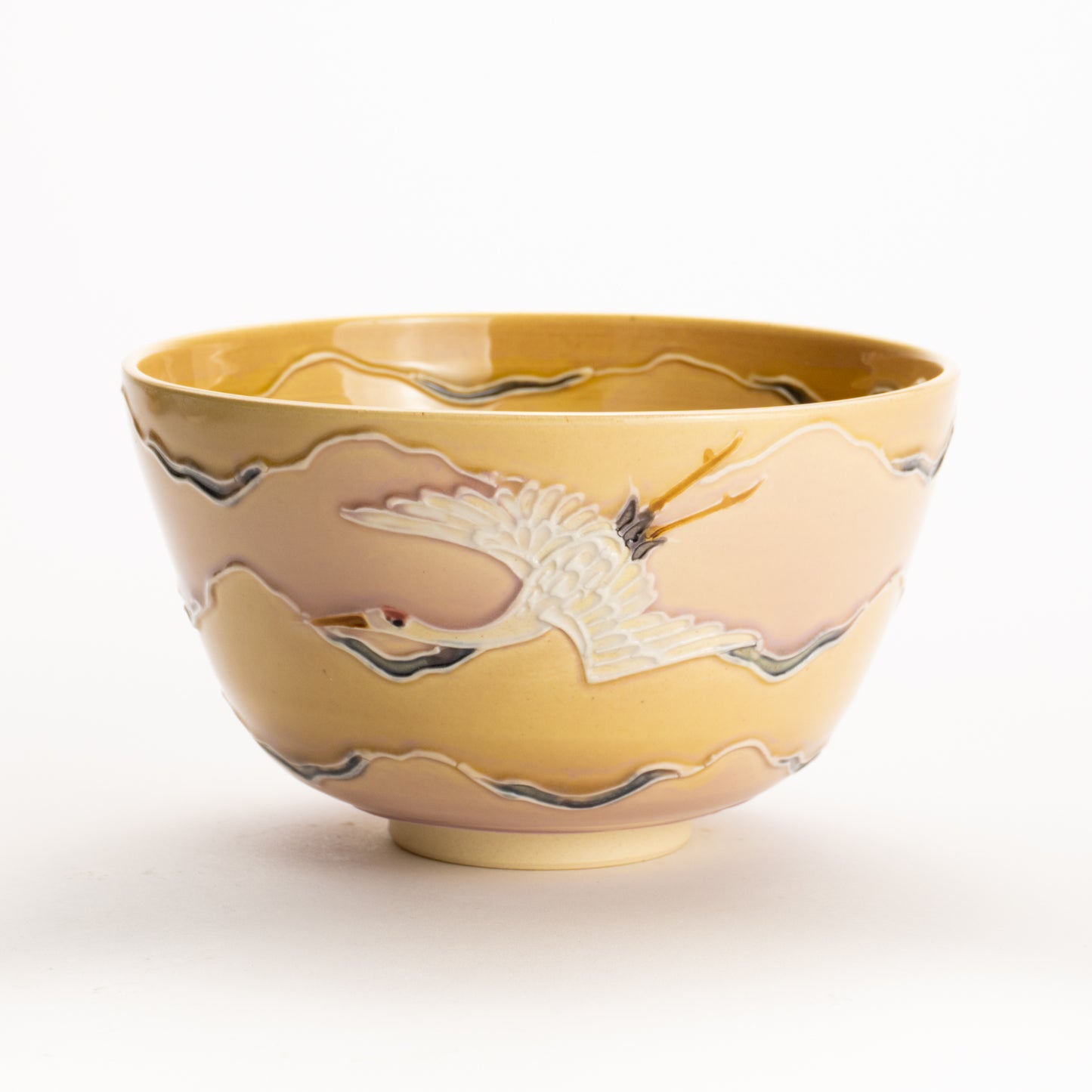 Matcha bowl -Sunrise,Crane by Ichinyo KOTOPOTTER