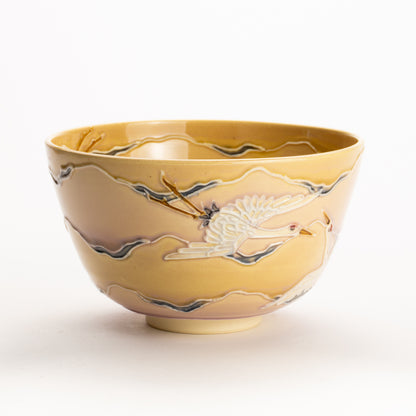 Matcha bowl -Sunrise,Crane by Ichinyo KOTOPOTTER