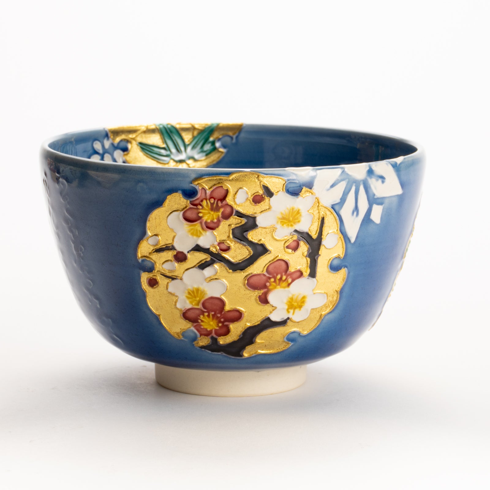 Matcha bowl -Snowflake "Four noble ones" by Ichinyo KOTOPOTTER