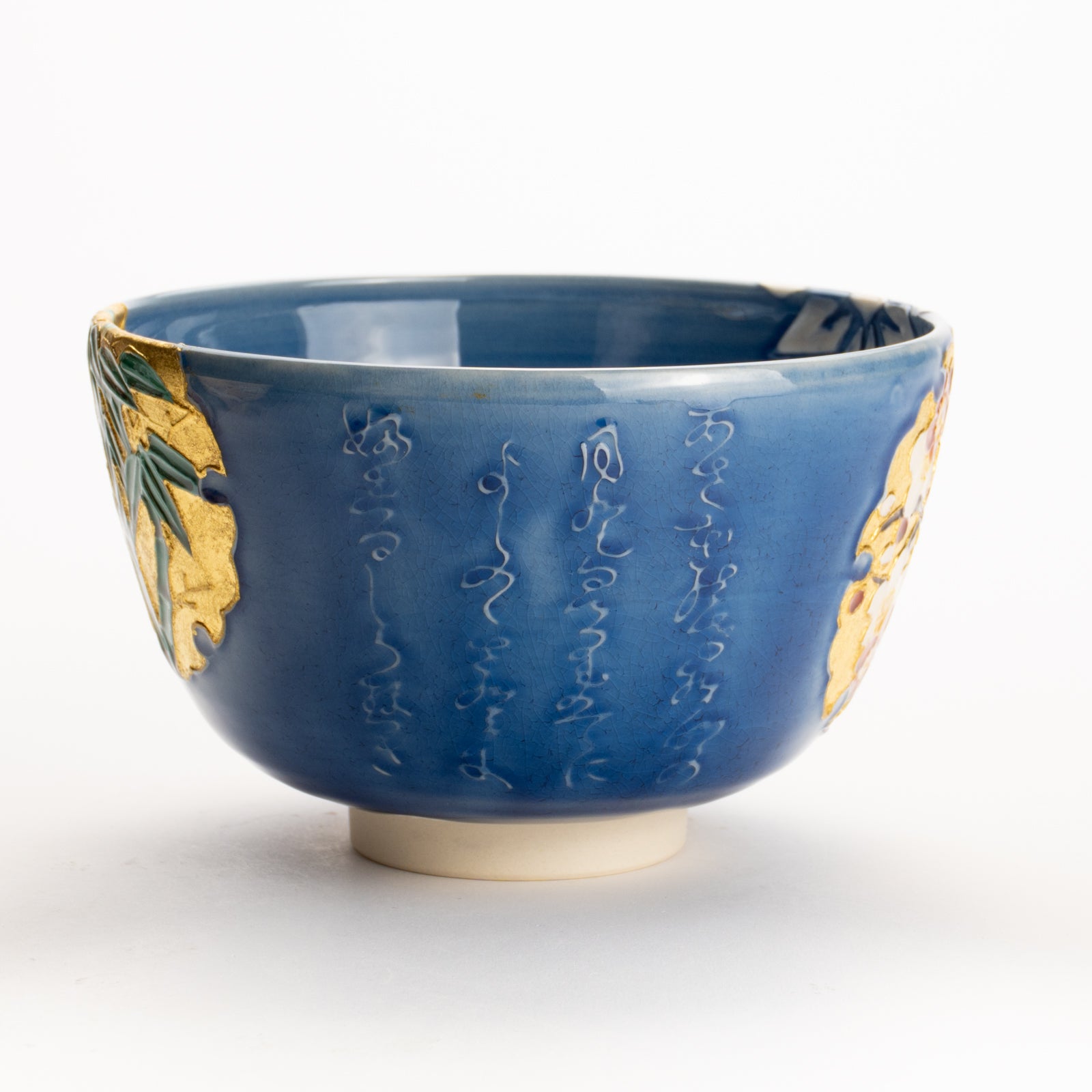 Matcha bowl -Snowflake "Four noble ones" by Ichinyo KOTOPOTTER