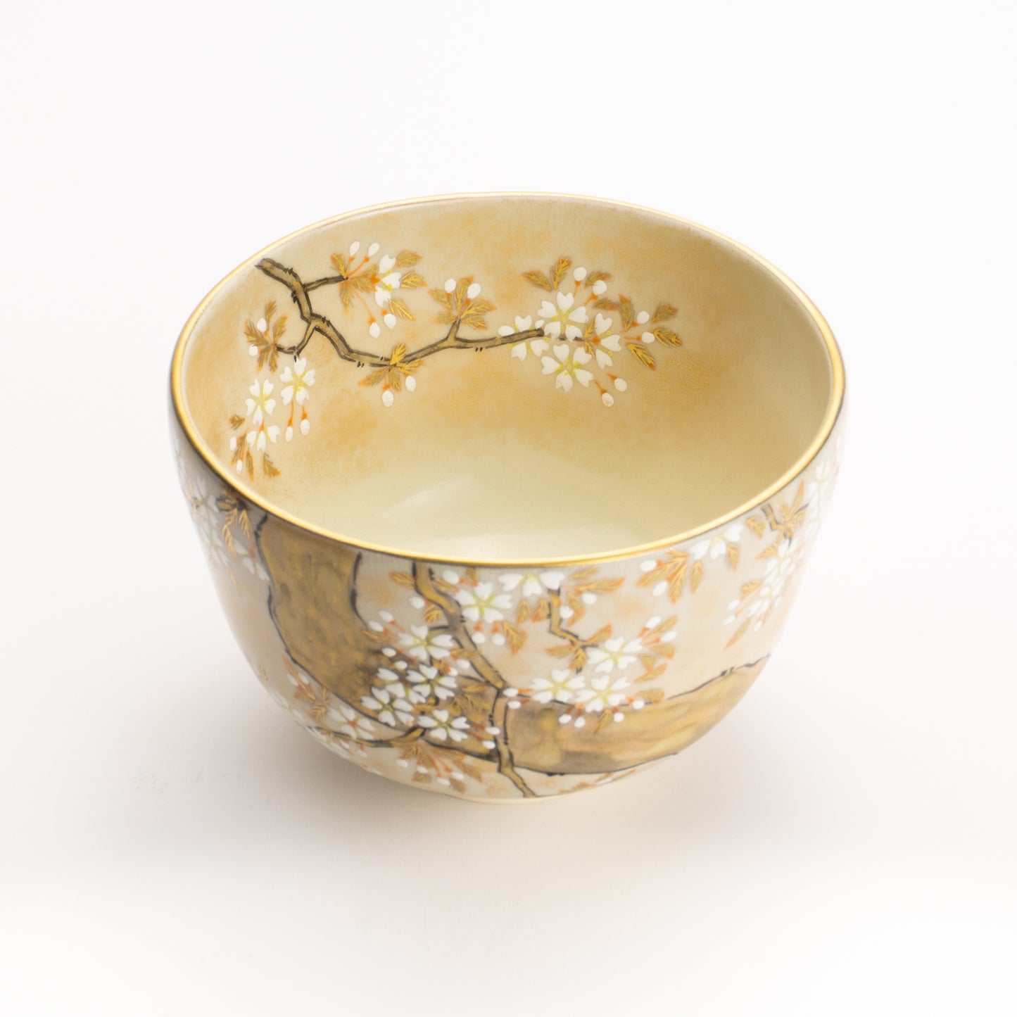 抹茶碗　色絵琳派"桜図"　善昇 KOTOPOTTER