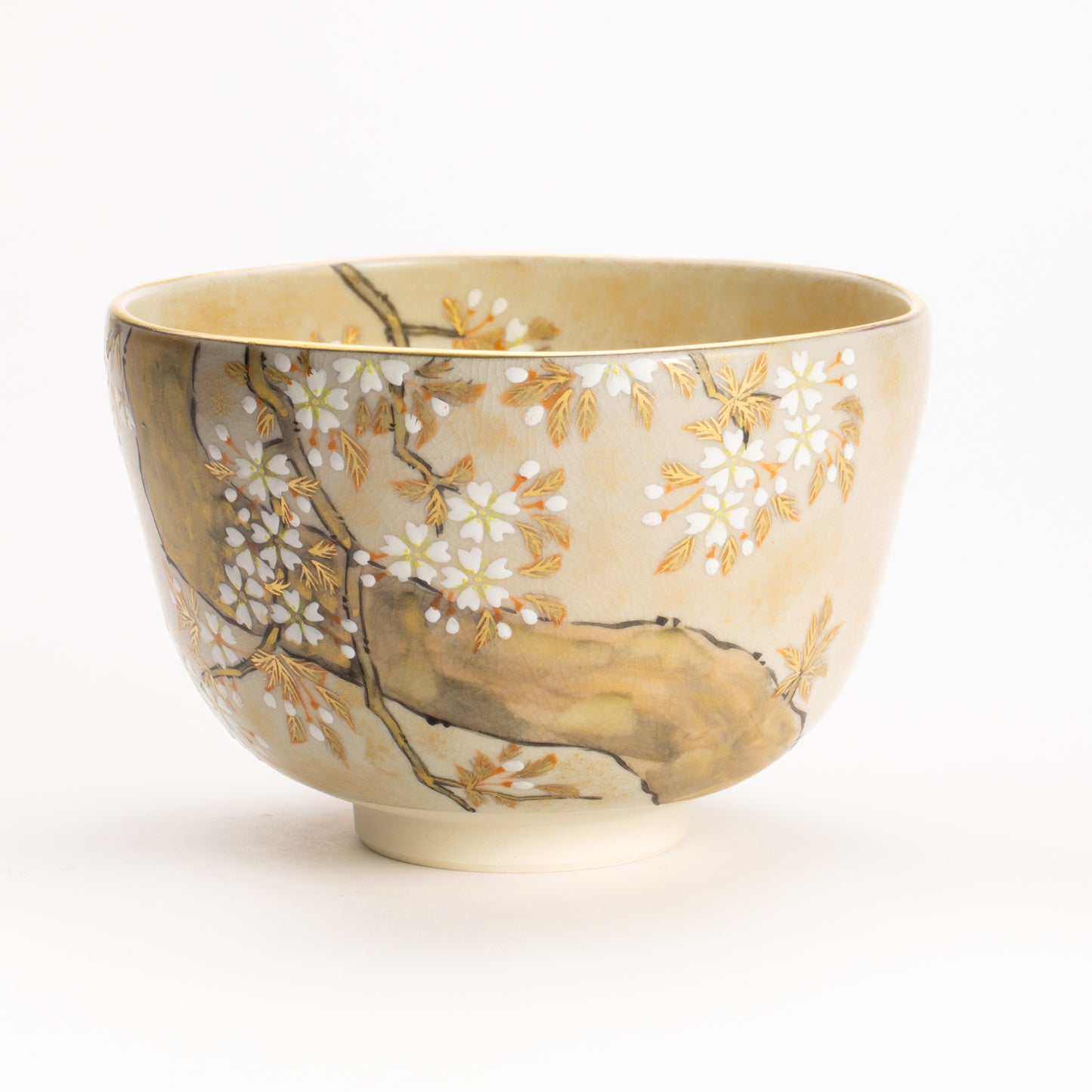 抹茶碗　色絵琳派"桜図"　善昇 KOTOPOTTER