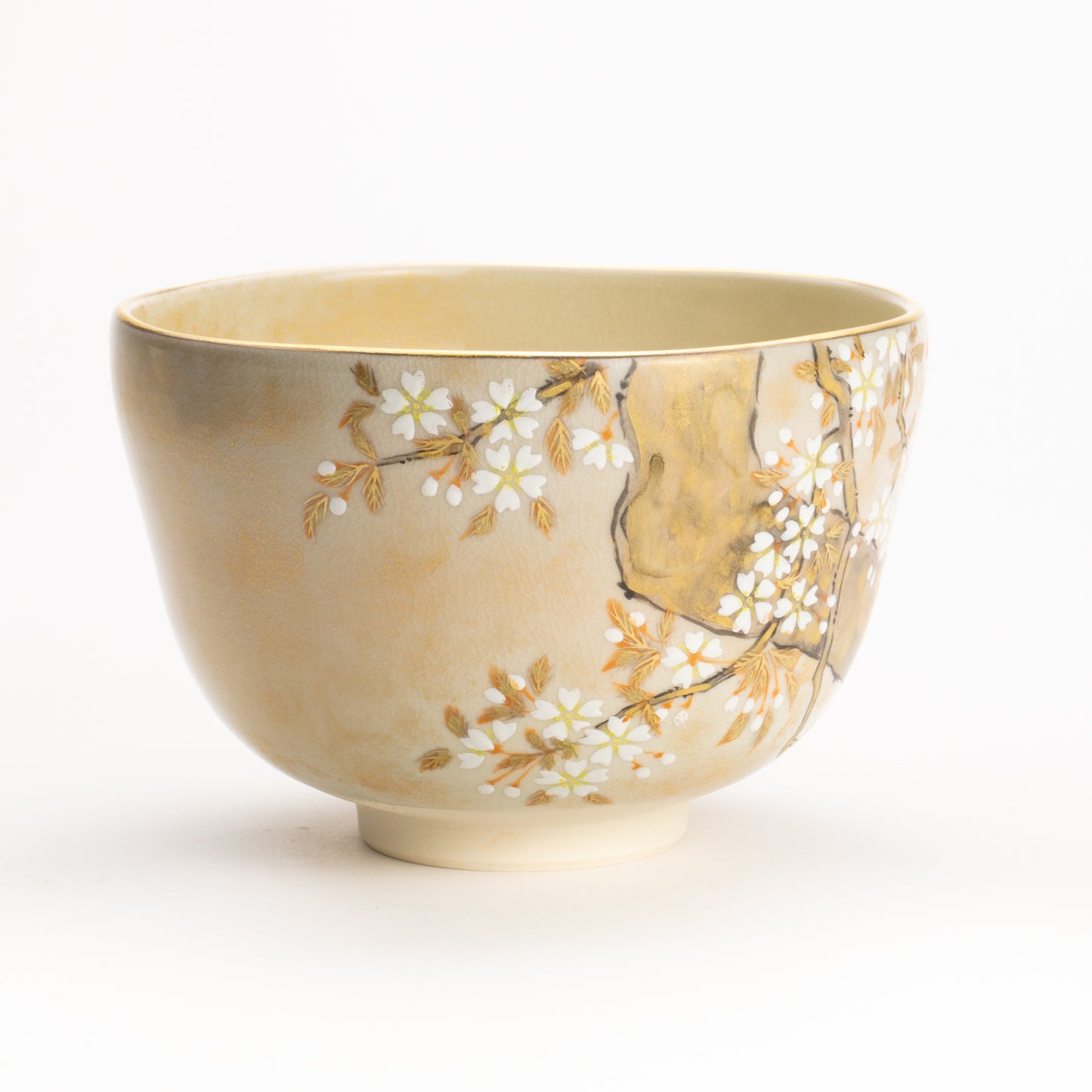 抹茶碗　色絵琳派"桜図"　善昇 KOTOPOTTER