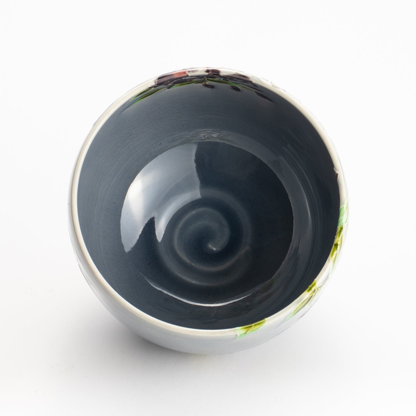 抹茶碗　淡紫交趾 藤　一如 KOTOPOTTER