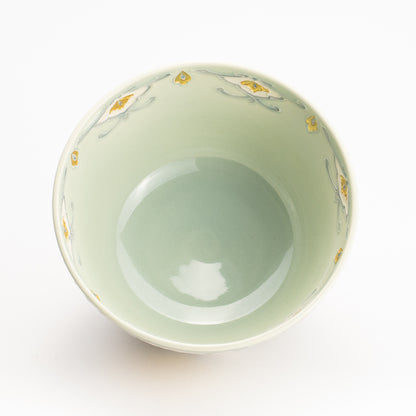 抹茶碗　交趾金箔彩 鳳凰　一如 KOTOPOTTER