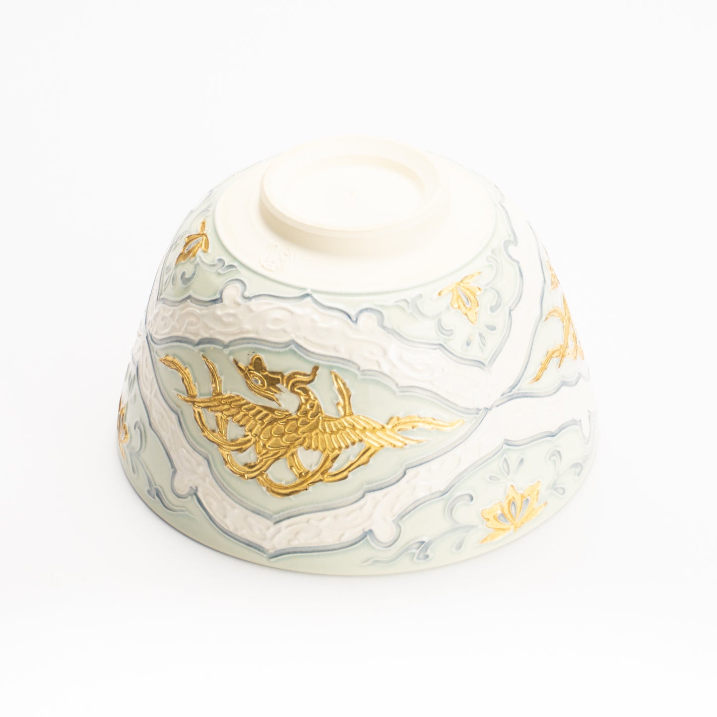 抹茶碗　交趾金箔彩 鳳凰　一如 KOTOPOTTER