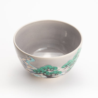 抹茶碗　松に流水文様　一如 KOTOPOTTER