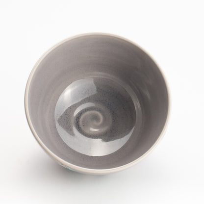 抹茶碗　松に流水文様　一如 KOTOPOTTER