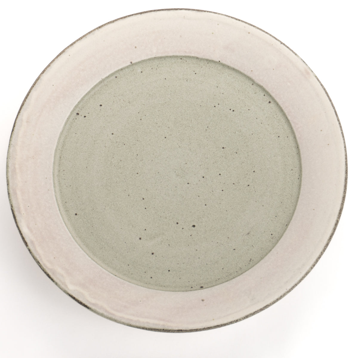 8寸皿　掛け分け　長元宏 - Handcrafted Japanese pottery from Kyoto - Kyo ware / Kiyomizu ware.