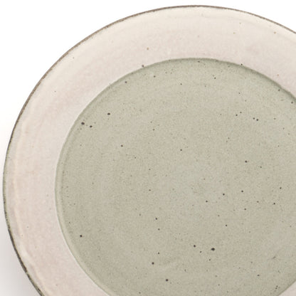 8寸皿　掛け分け　長元宏 - Handcrafted Japanese pottery from Kyoto - Kyo ware / Kiyomizu ware.