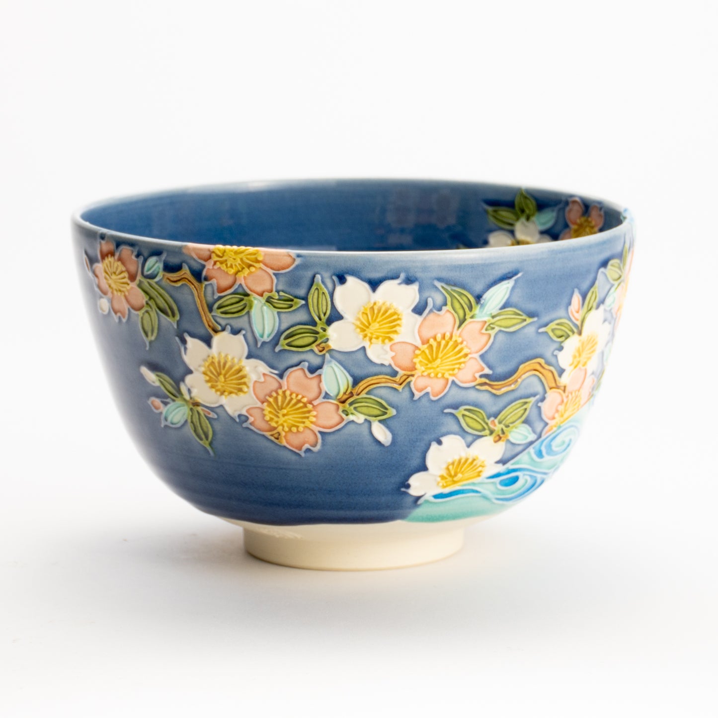 抹茶碗　四季草花雪輪紋　一如 (コピー) KOTOPOTTER