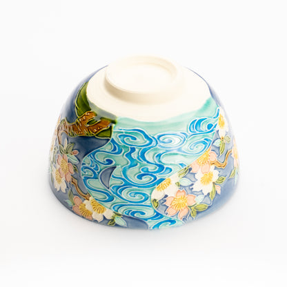 抹茶碗　四季草花雪輪紋　一如 (コピー) KOTOPOTTER