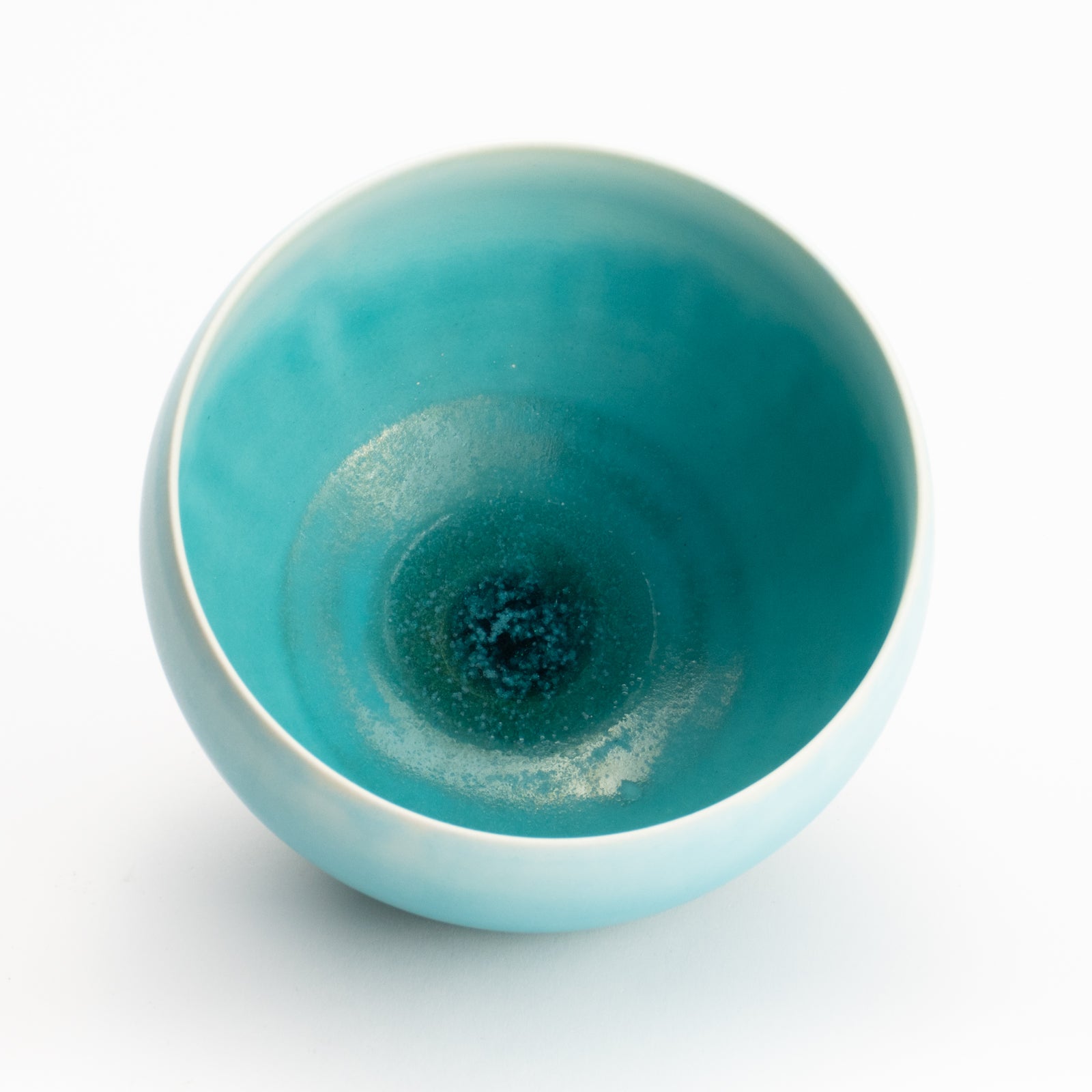 京都清水烧抹茶碗碧釉3B｜竹村阳太郎｜KOTOPOTTER