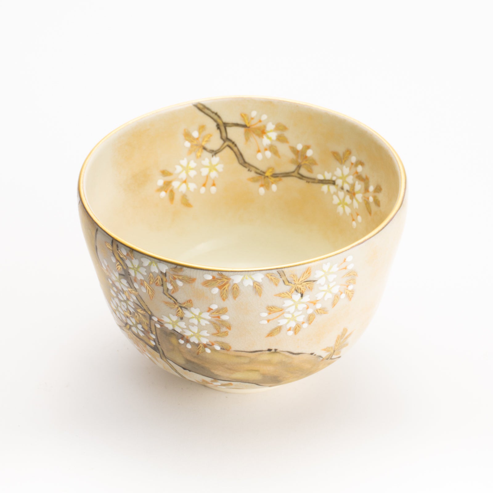抹茶碗　色絵琳派"桜図"　善昇 KOTOPOTTER