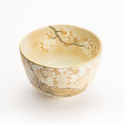 抹茶碗　色絵琳派"桜図"　善昇 KOTOPOTTER