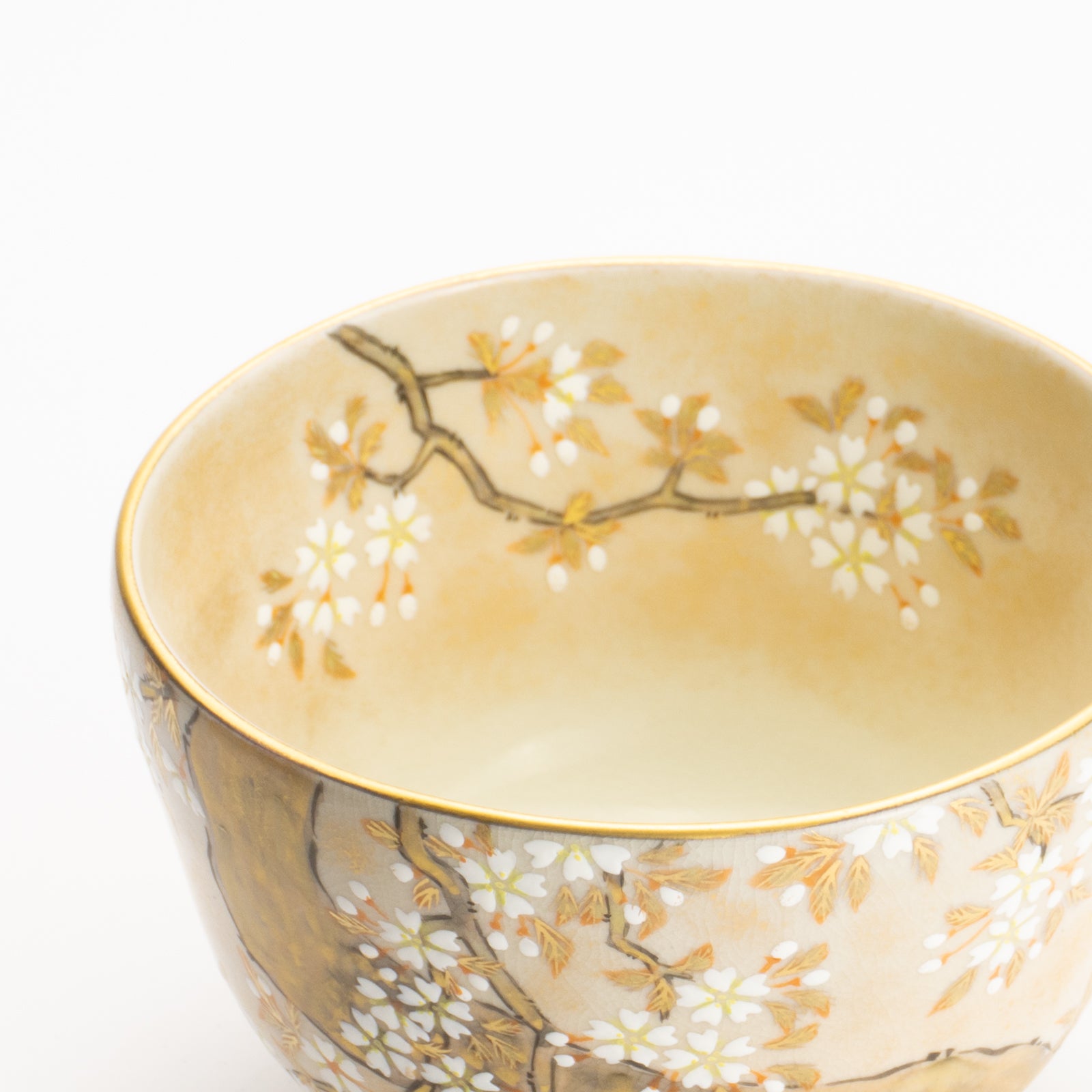 抹茶碗　色絵琳派"桜図"　善昇 KOTOPOTTER