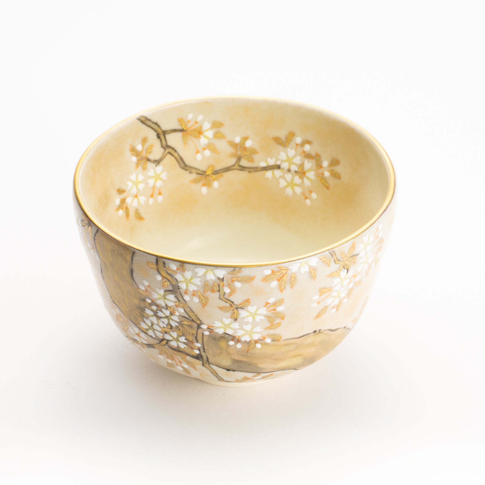 抹茶碗　色絵琳派"桜図"　善昇 KOTOPOTTER