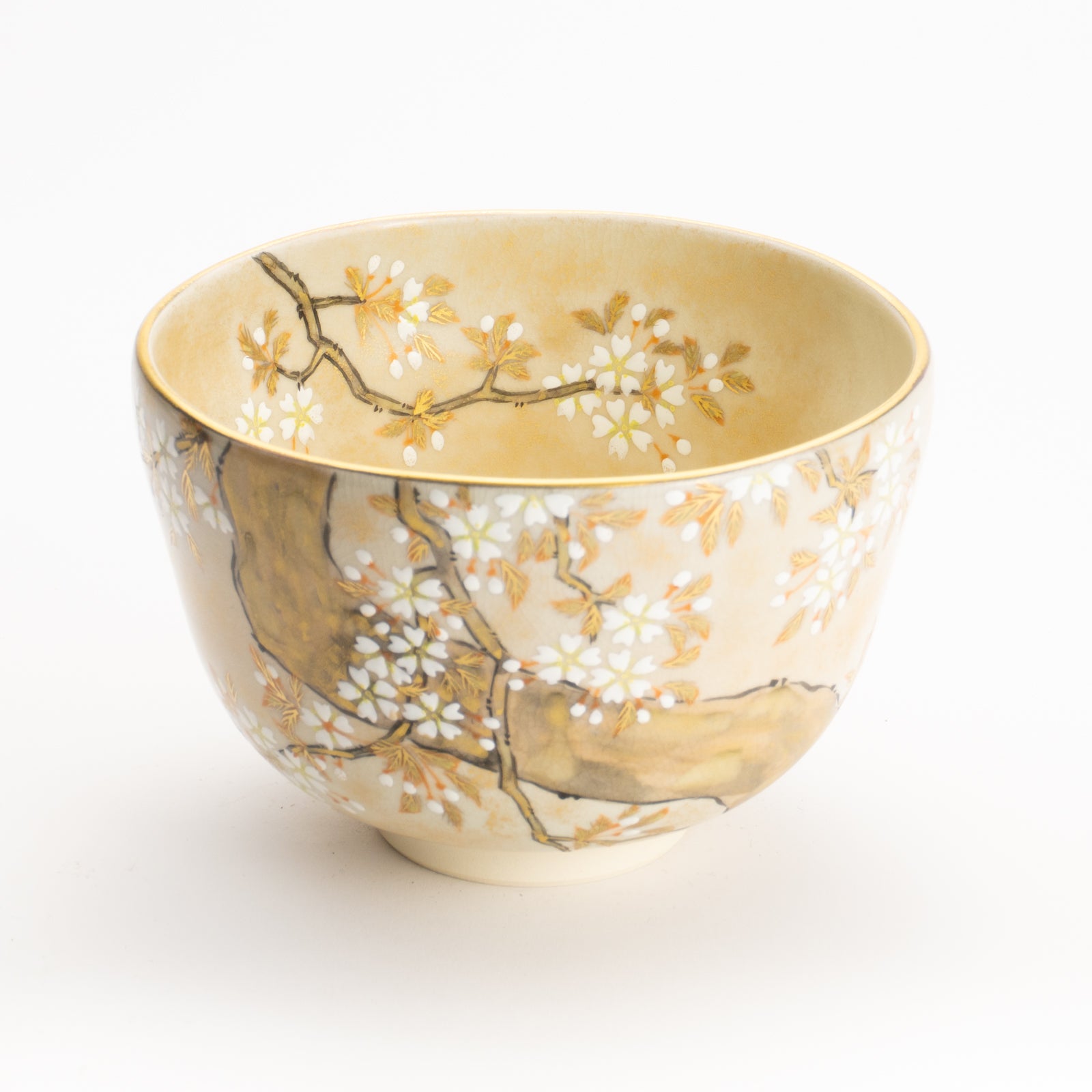 抹茶碗　色絵琳派"桜図"　善昇 KOTOPOTTER