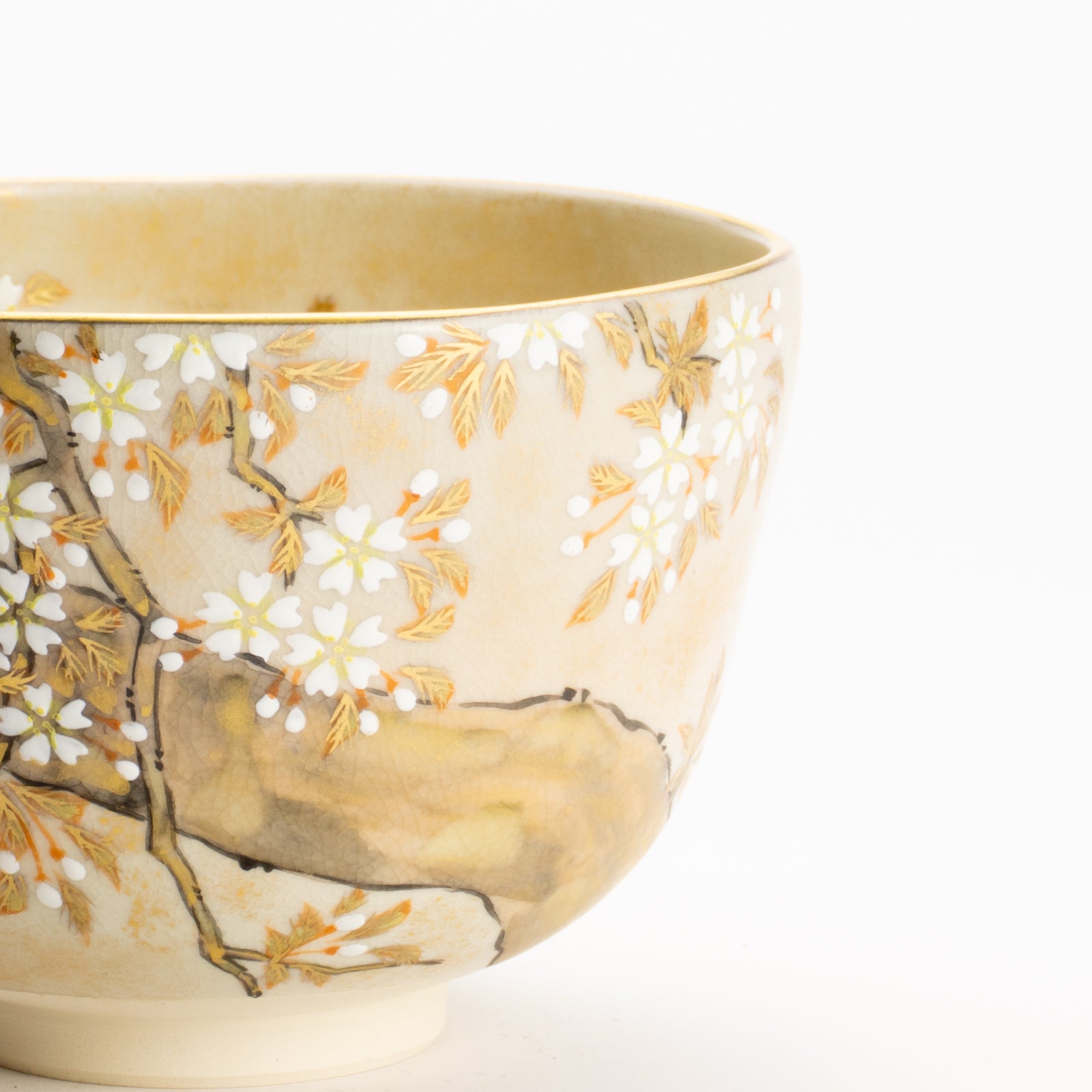 抹茶碗　色絵琳派"桜図"　善昇 KOTOPOTTER