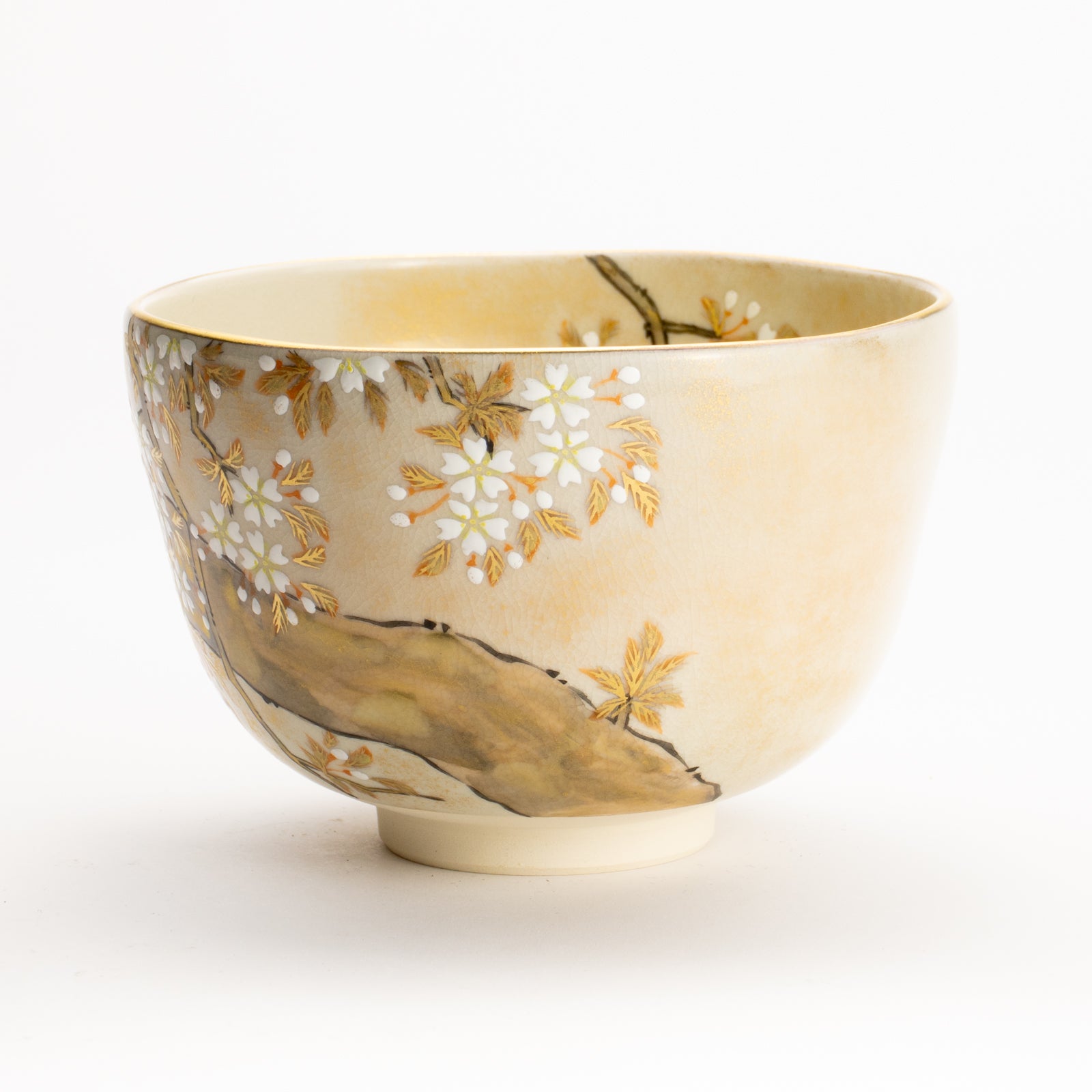 抹茶碗　色絵琳派"桜図"　善昇 KOTOPOTTER