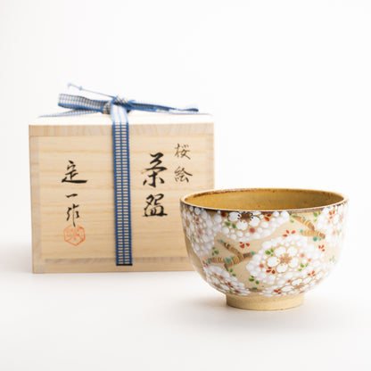 抹茶碗　掛分"満開の桜”　定一 KOTOPOTTER