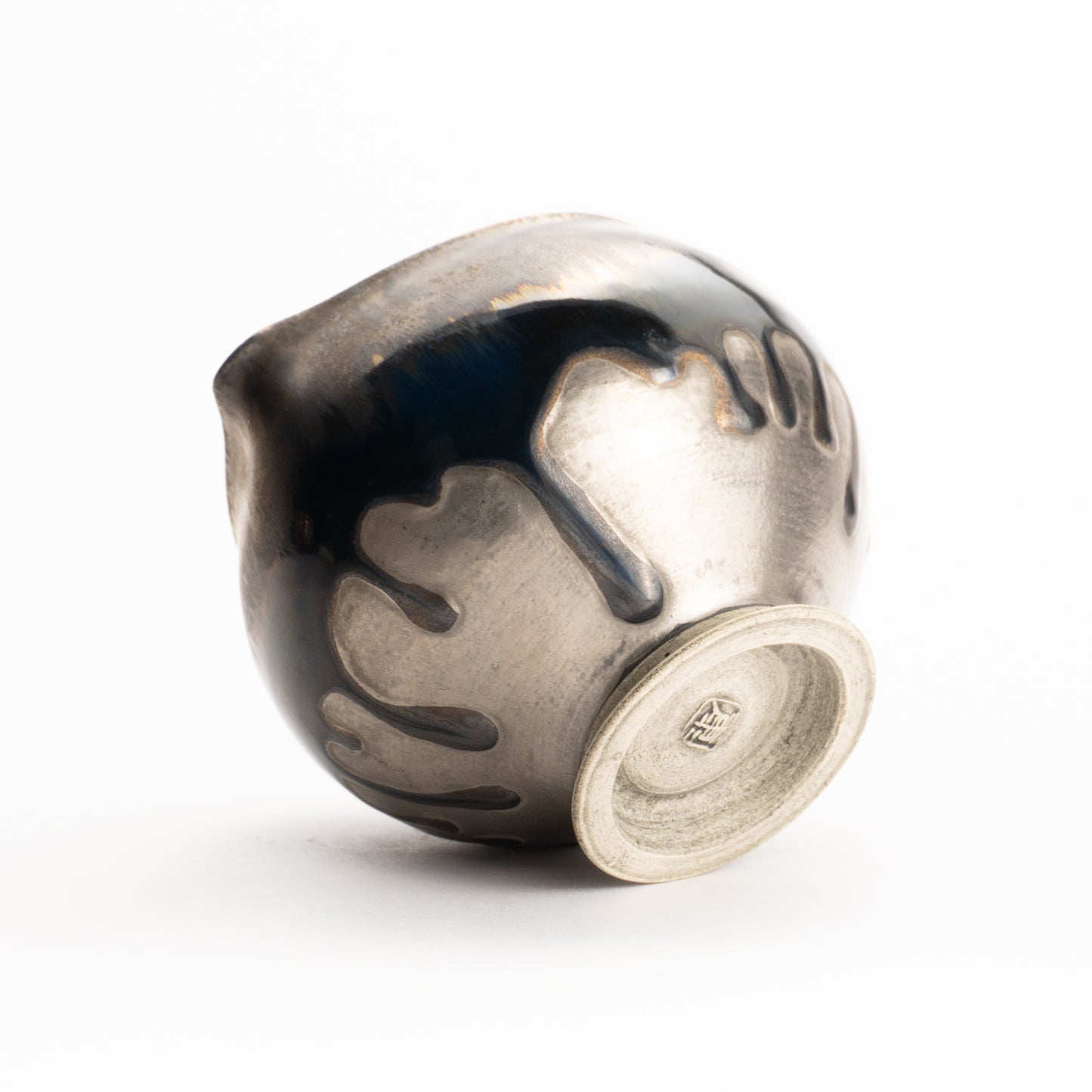 片口酒器　パラジウム彩 碧黒釉　髙橋康治 KOTOPOTTER