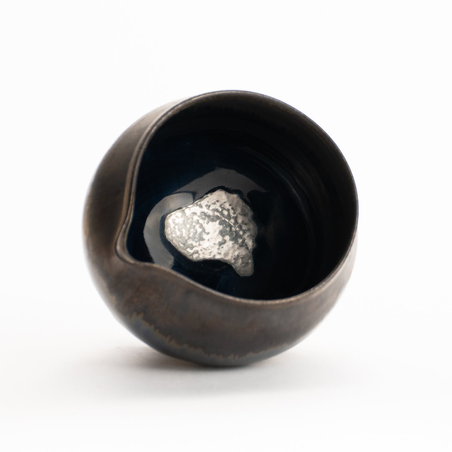 片口酒器　パラジウム彩 碧黒釉　髙橋康治 KOTOPOTTER