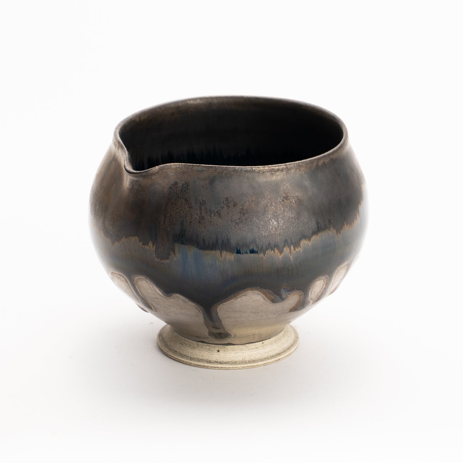 片口酒器　パラジウム彩 碧黒釉　髙橋康治 KOTOPOTTER