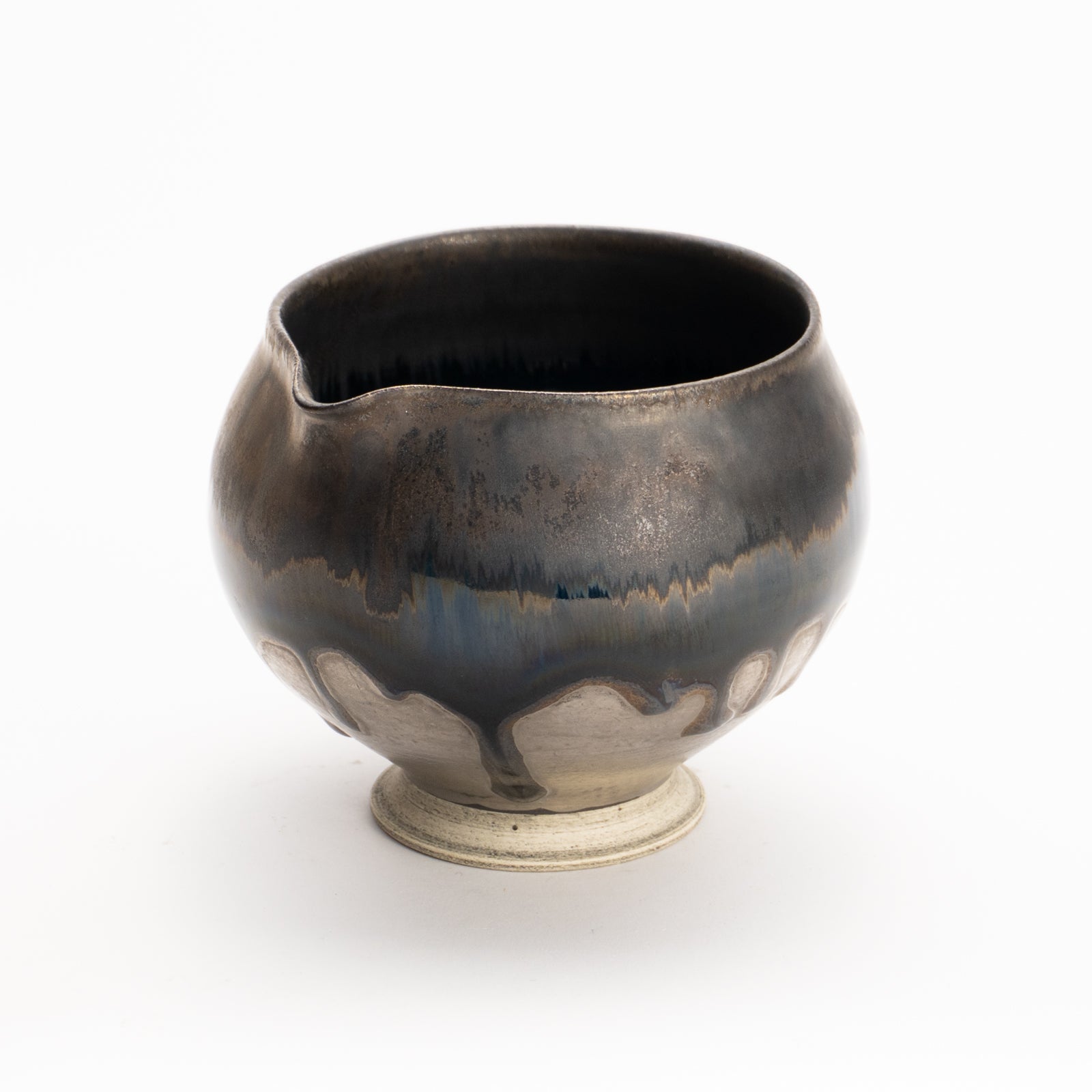 片口酒器　パラジウム彩 碧黒釉　髙橋康治 KOTOPOTTER