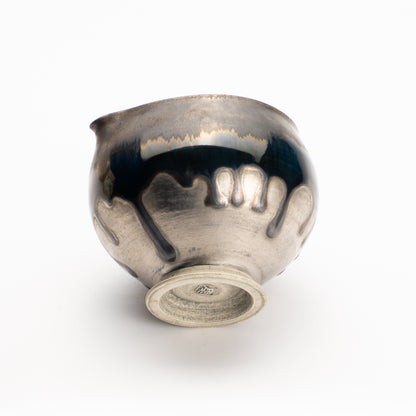 片口酒器　パラジウム彩 碧黒釉　髙橋康治 KOTOPOTTER