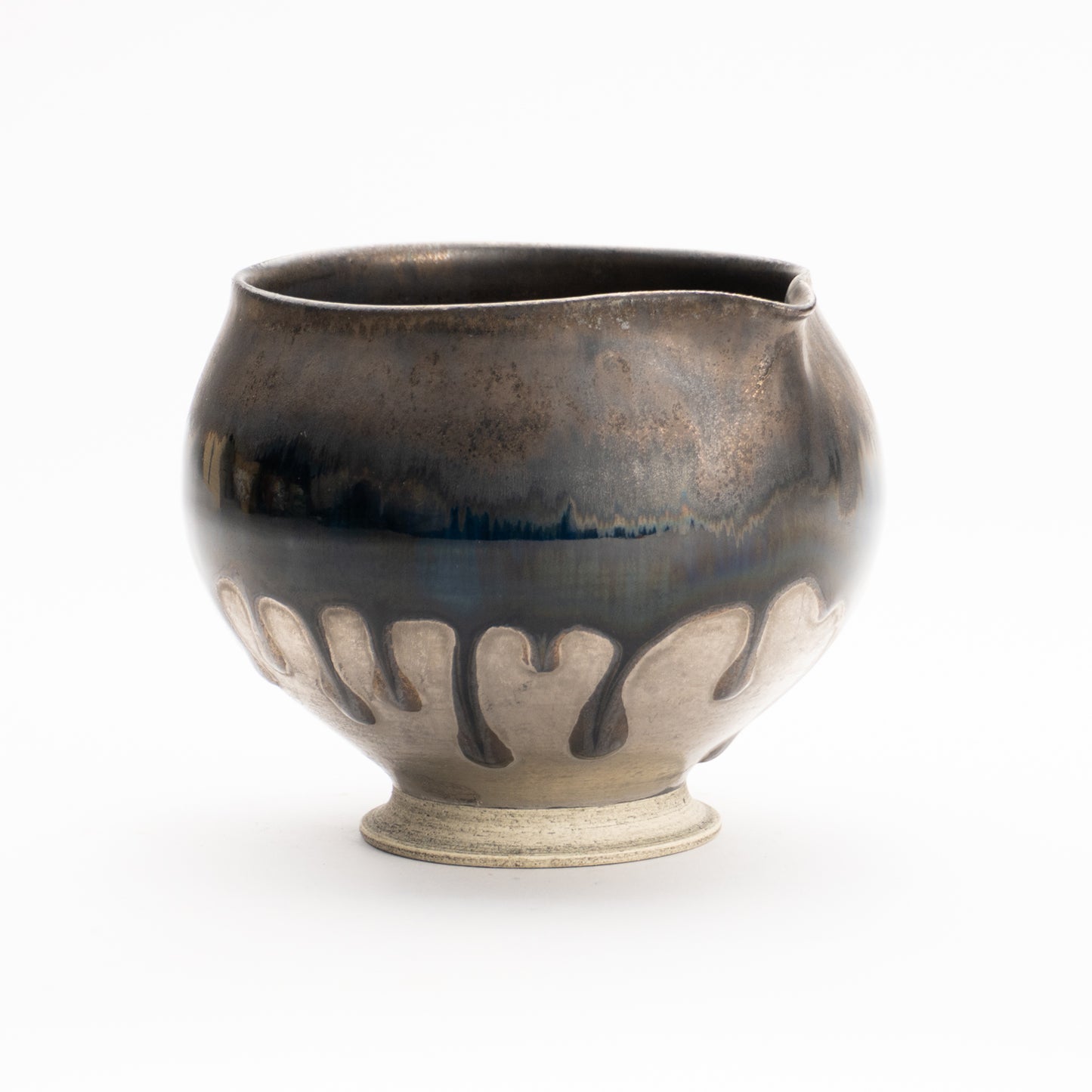 片口酒器　パラジウム彩 碧黒釉　髙橋康治 KOTOPOTTER
