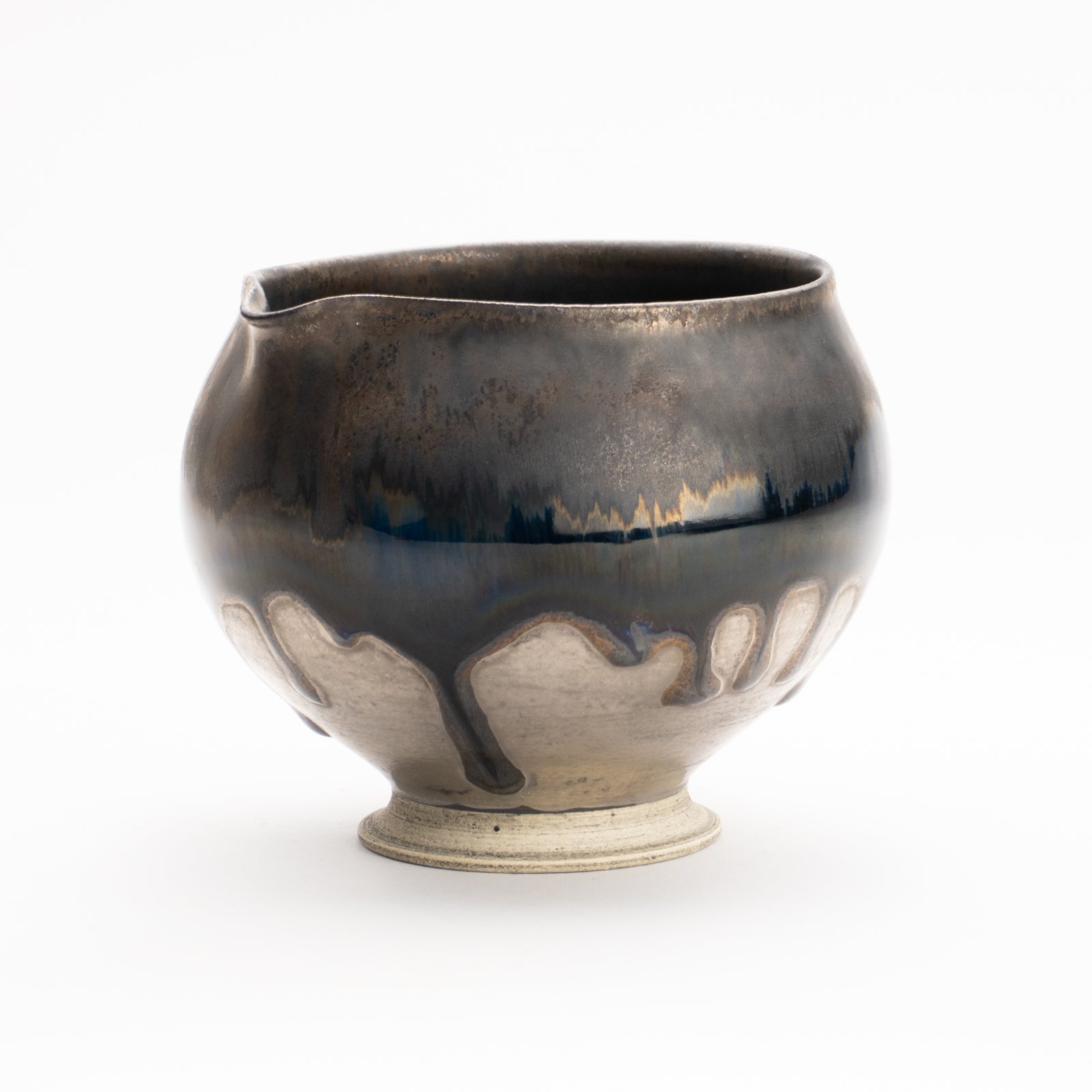片口酒器　パラジウム彩 碧黒釉　髙橋康治 KOTOPOTTER