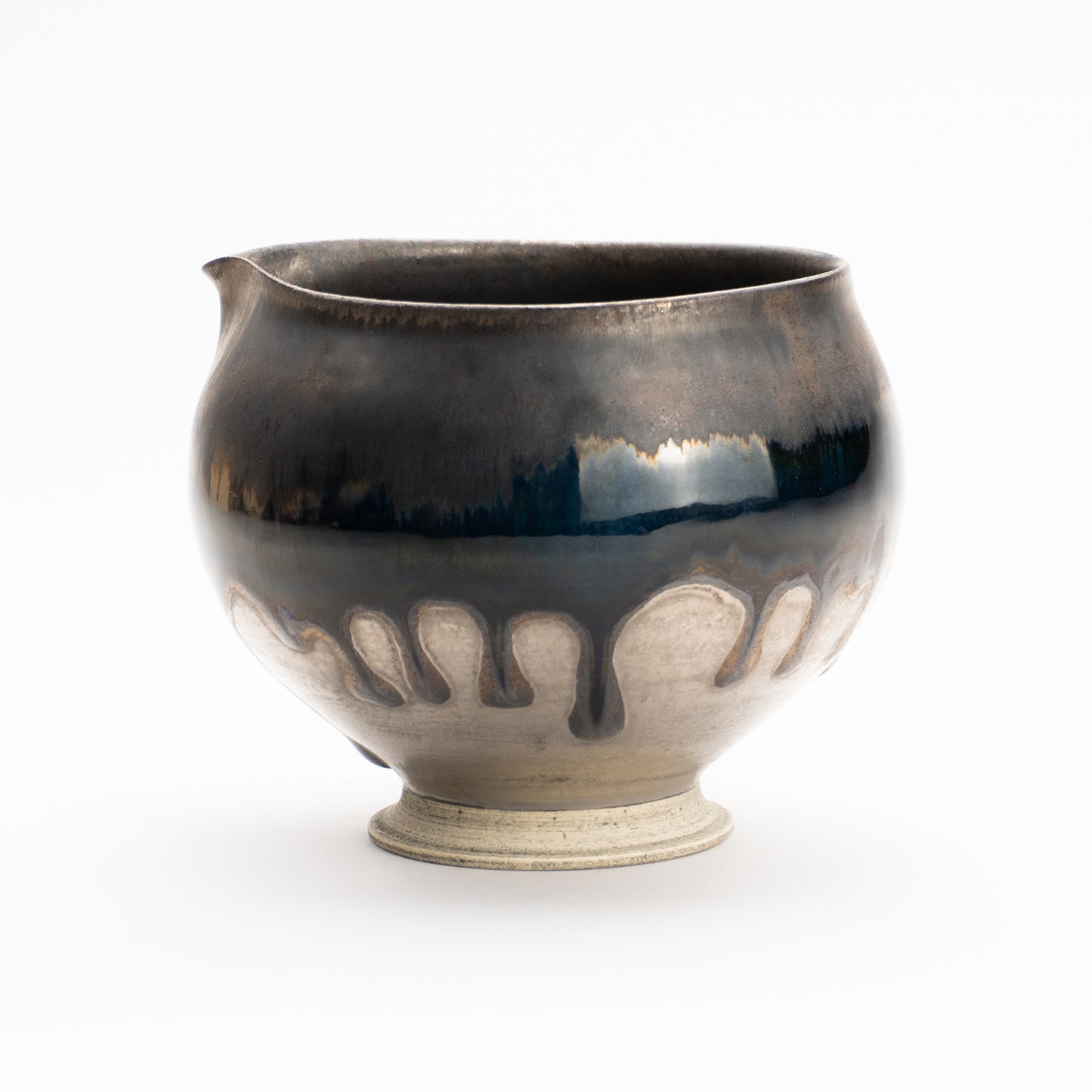 片口酒器　パラジウム彩 碧黒釉　髙橋康治 KOTOPOTTER