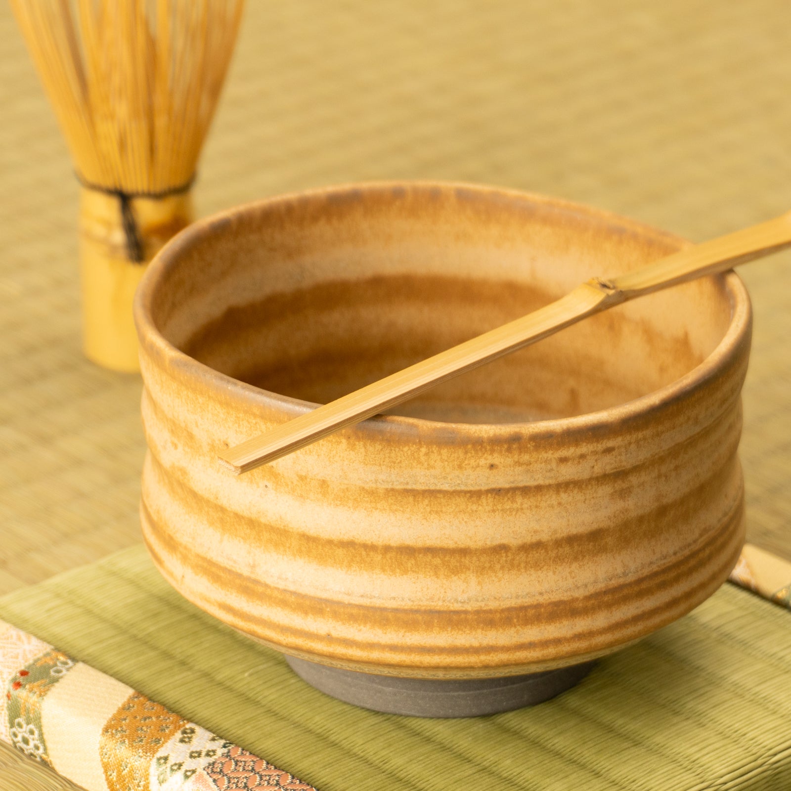京都 清水焼】抹茶碗 筒形
