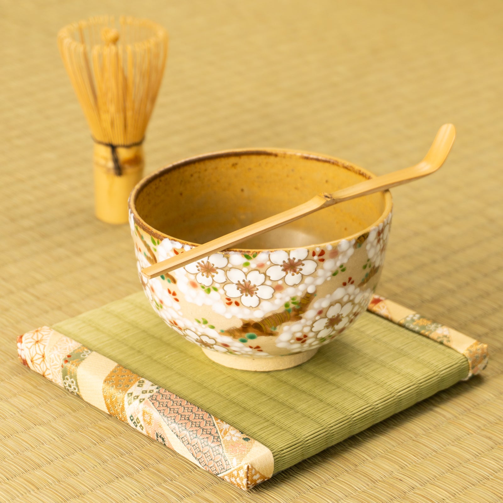 抹茶碗　掛分"満開の桜”　定一 KOTOPOTTER