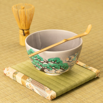 抹茶碗　松に流水文様　一如 KOTOPOTTER
