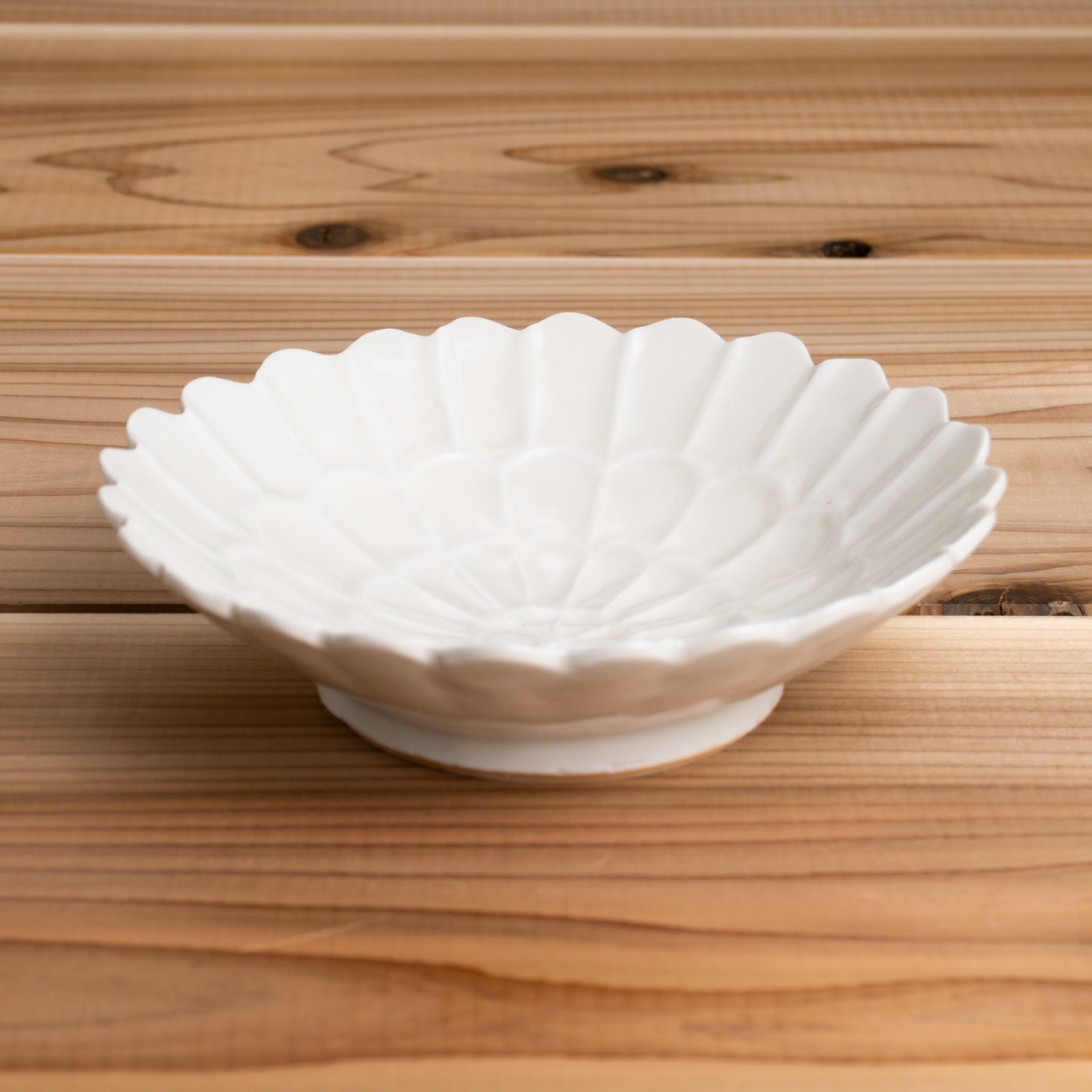 【清水焼】5寸鉢　菊 灰青釉　前田麻美 KOTOPOTTER